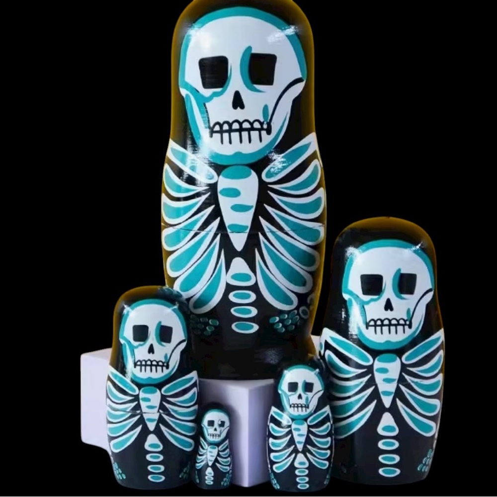 Halloween Themed Skeleton Nesting Dolls